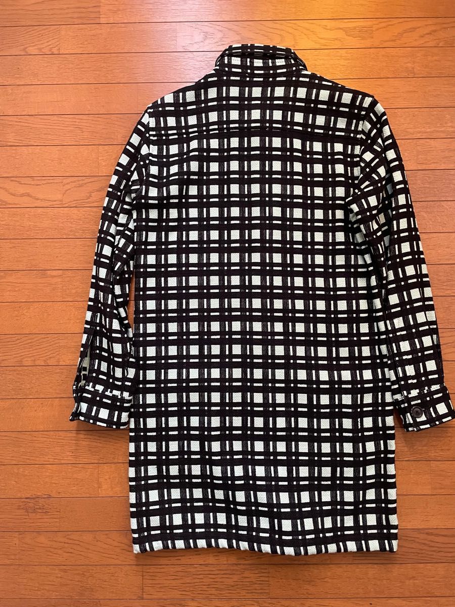 SHAREEF DOUBLE JQ CHECK SHIRTS COAT