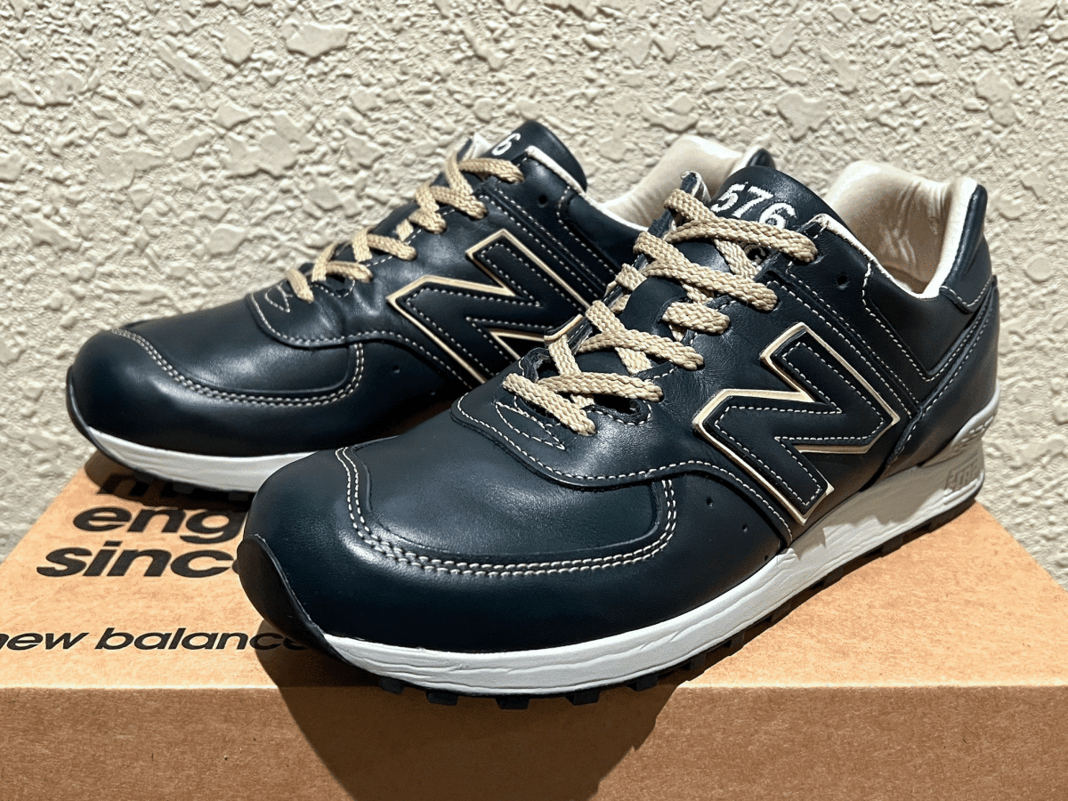 Yahoo!オークション - 廃番 オールレザー New Balance LM576SH...