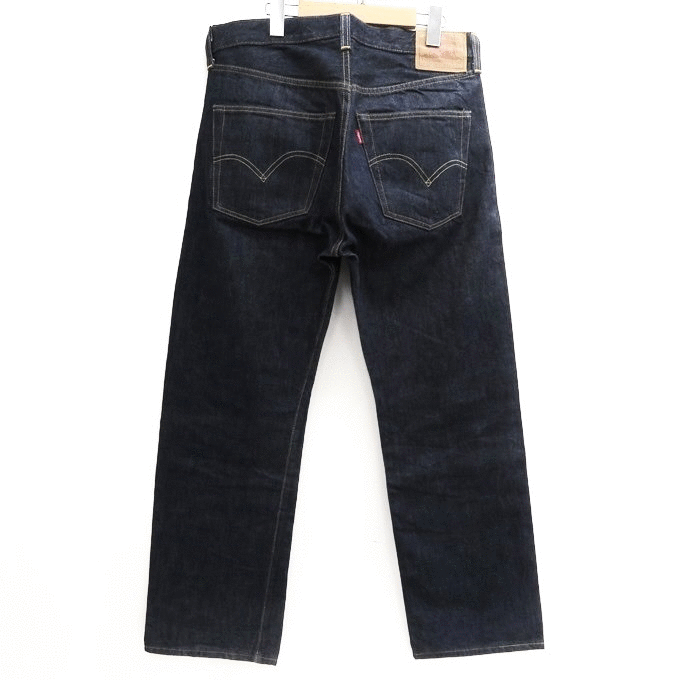 ホワイトオーク 米国製 ワンウォッシュ 1947年モデル LEVI’S 501XX 47501-0167 W34 W33 濃紺 美品 中古 リジッド アメリカUSA製 ジーンズ_画像2