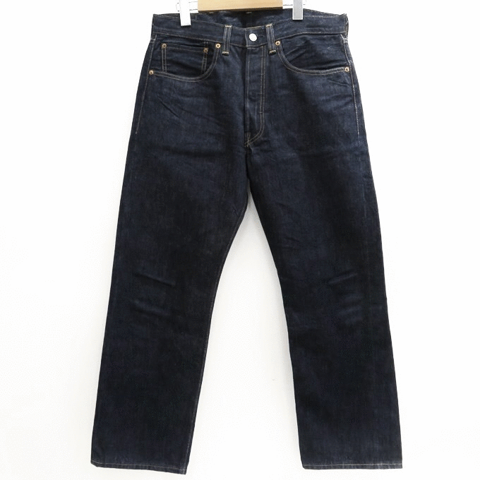 ホワイトオーク 米国製 ワンウォッシュ 1947年モデル LEVI’S 501XX 47501-0167 W34 W33 濃紺 美品 中古 リジッド アメリカUSA製 ジーンズ_画像1