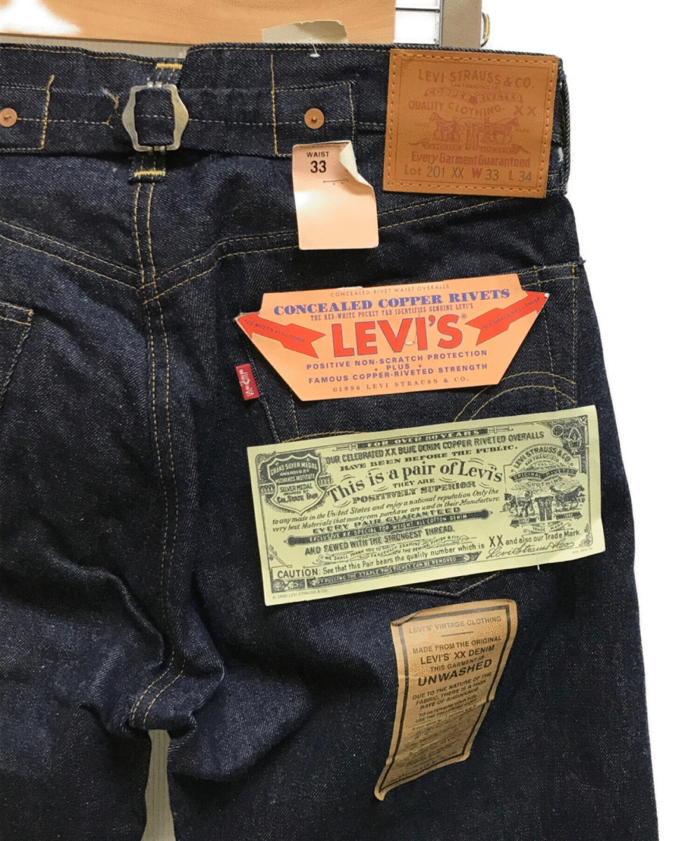 希少L34 バレンシア工場製 1937年モデル LEVI’S 201XX 201-0003 W33 新品 デッドストック リジッド 米国製 30s 37s アメリカUSA製 555_画像4