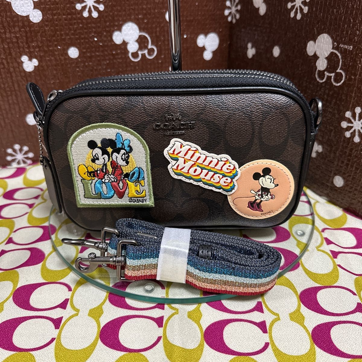 殿堂 新品☆COACHシグネチャー ディズニーコラボ ミッキーマウス