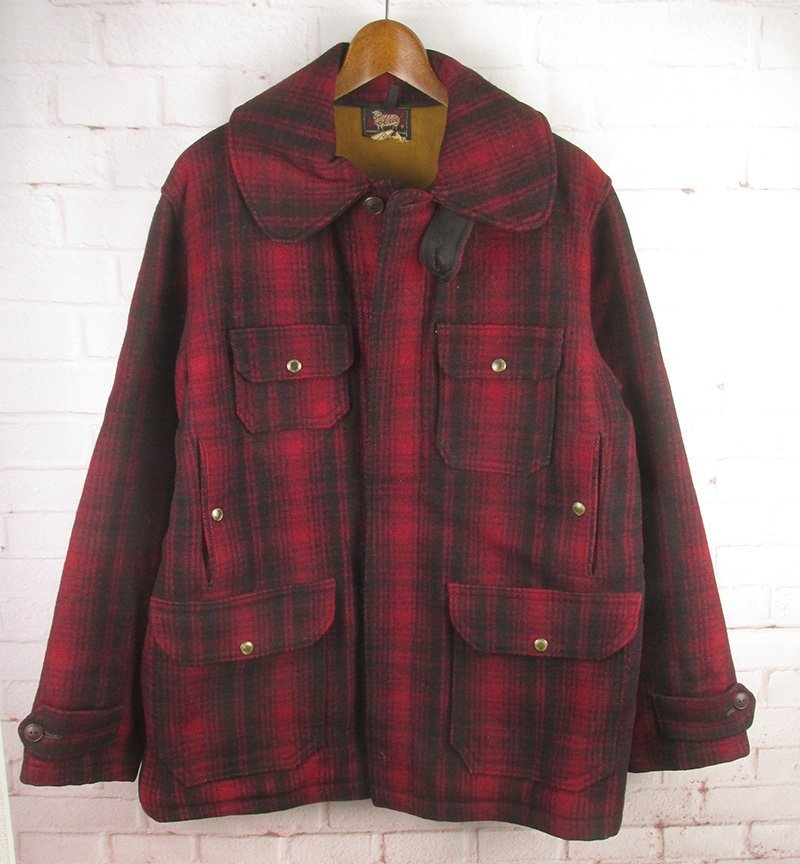 MFJ21176 ビンテージ 1950's WOOLRICH ウールリッチ ウール ハンティングジャケット 40_画像1