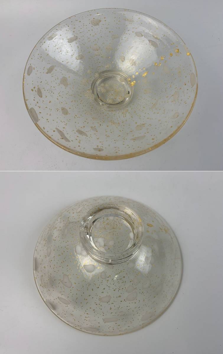 山下富生 硝子製茶碗 玻璃の匠 茶道具 抹茶碗 硝子工芸 美品 です