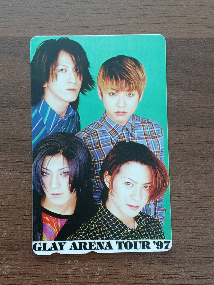 [ быстрое решение / не использовался ] GLAY ARENA TOUR\'97 телефонная карточка 50 раз телефонная карточка серый 1997 TERU/JIRO/TAKURO/HISASHI включение в покупку возможно 118E