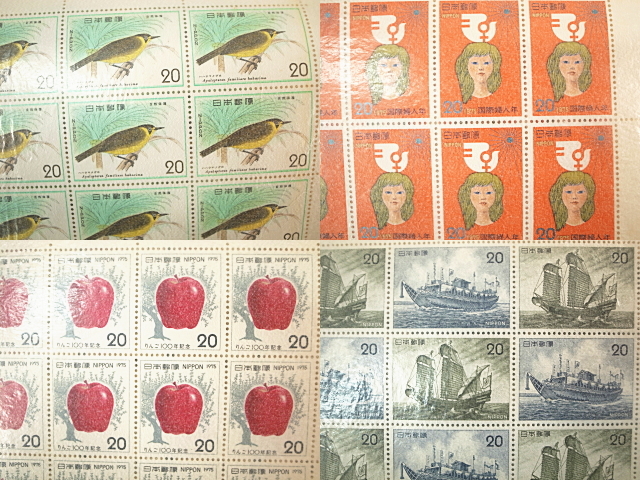 切手 記念切手 シート 総額面 23,280円 昔話 浦島太郎 汽車 C51 C58 他 未使用 の画像6