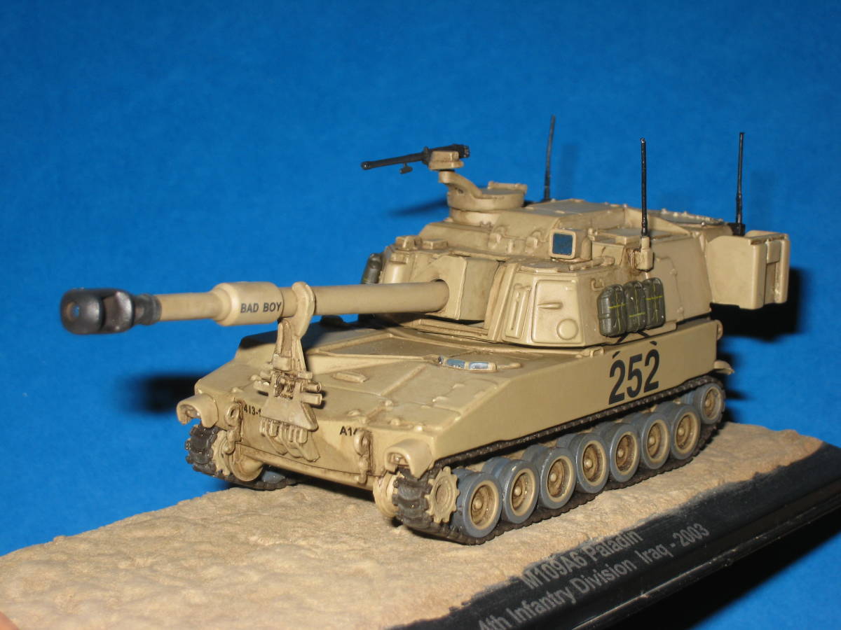  processed goods combat tanker collection 1/72 America land army no. 2....M109 155mm self-propulsion ...Paladin Iraq 2003 Ixo M109A6pala DIN 