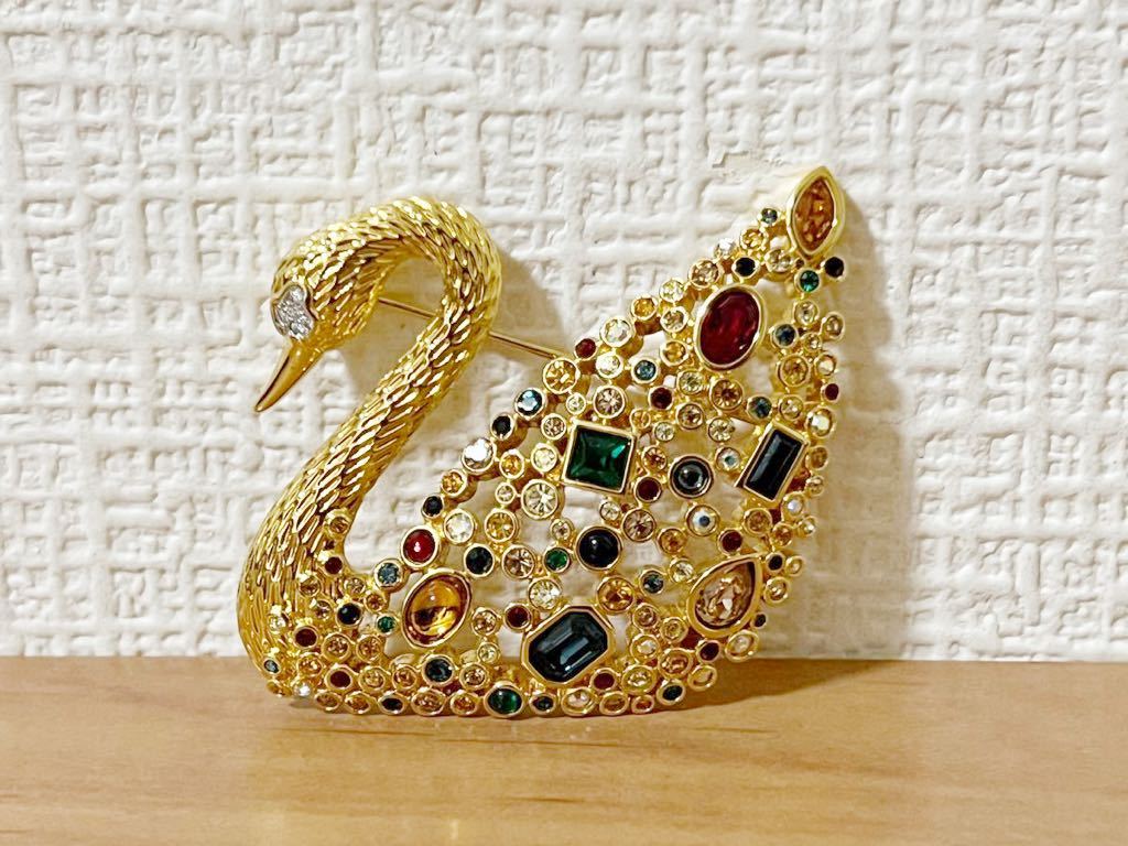 第1位獲得！】 ブローチ Swan Centenary SCS限定品 1995年 Swarovski