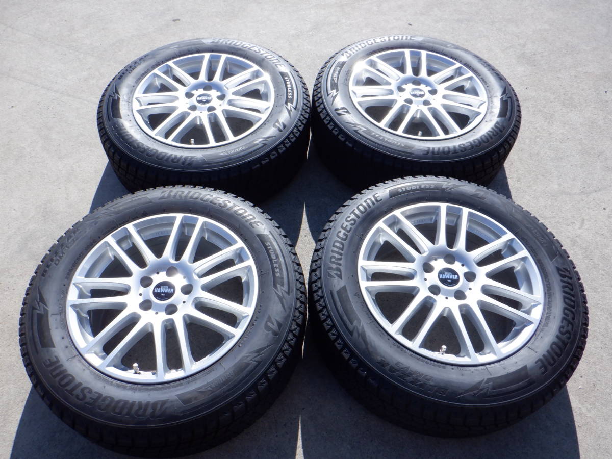 HAWNER W07 17インチ BLIZZAK DM-V3 225/65R17 102Q スタッドレスタイヤ 4本SET BMW X3 G01_画像1