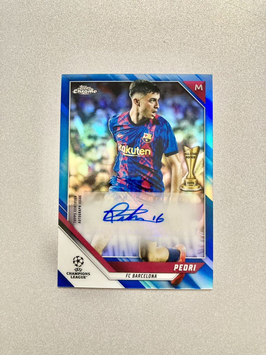 2022 Topps Chrome Soccer ぺドリ 直筆サインカード smcint.com