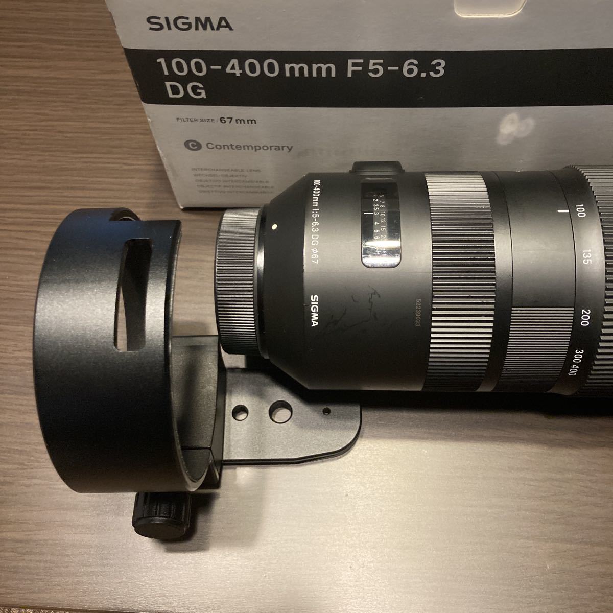 三脚座 フィルター付き】SIGMA ニコン用 100-400mm F5-6 3 DG 三脚座 フィルター付き】SIGMA ニコン用 100-400mm F5-6 3 DG