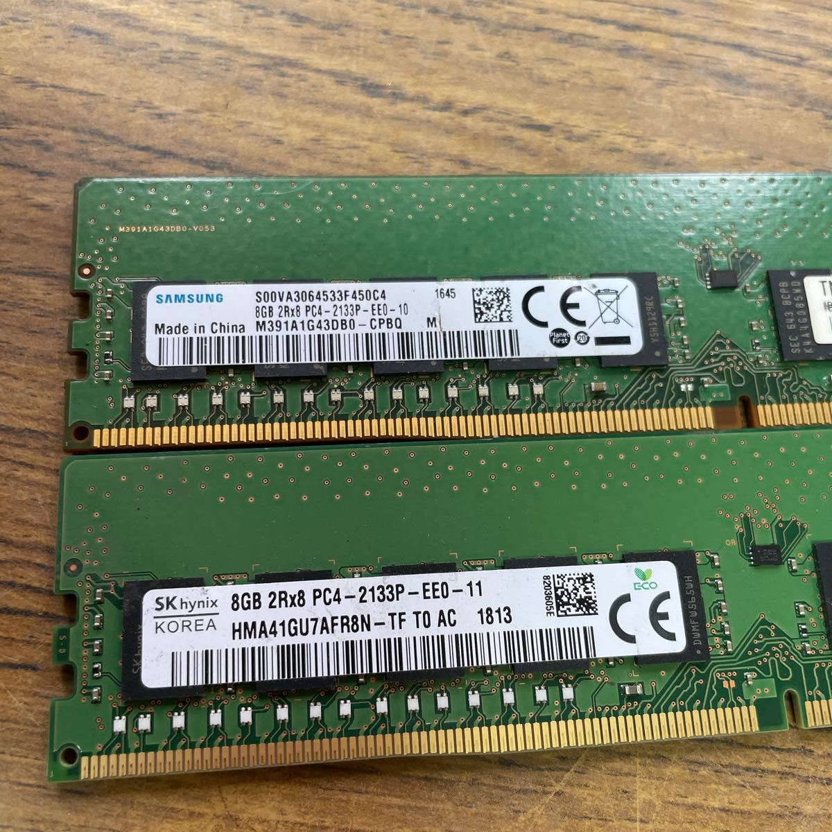 8GB 2Rx8 PC4-2133P-EE0 サーバー用　まとめて2枚_画像2