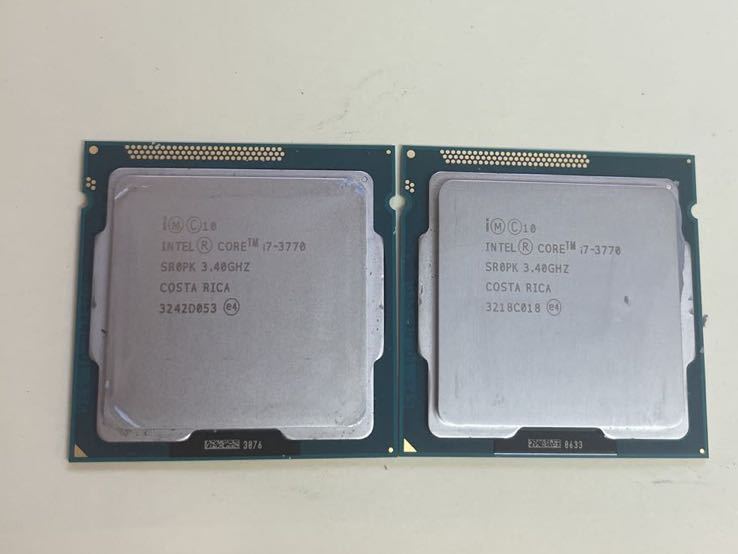ヤフオク! - Intel CPU Core i7 3770 3.40GHz 中古動作品 2個...