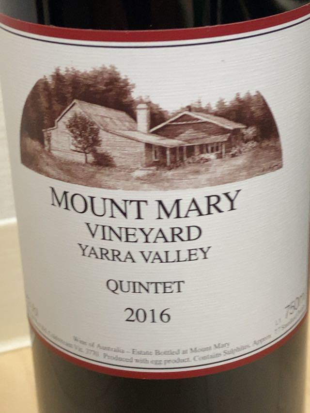 赤ワイン オーストラリア マウント メアリー クインテット 2016 750ml MOUNT MARY VINEYARDの画像2