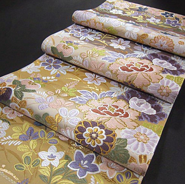 新品【御仕立上】西陣織六通柄袋帯 豪華花模様 www.alpinecleaning.com