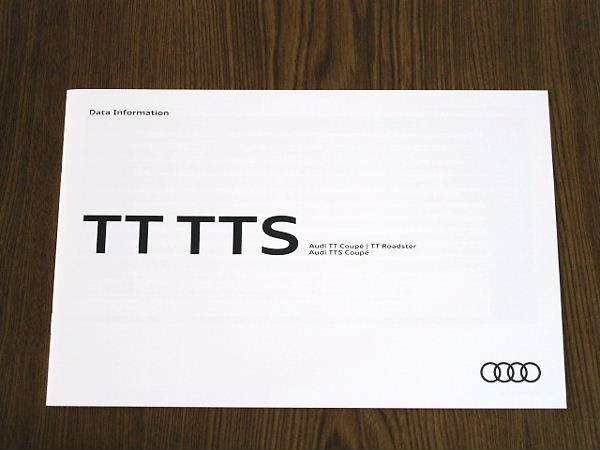 ** Audi TT/TTS 2017 year 10 month version catalog new goods **