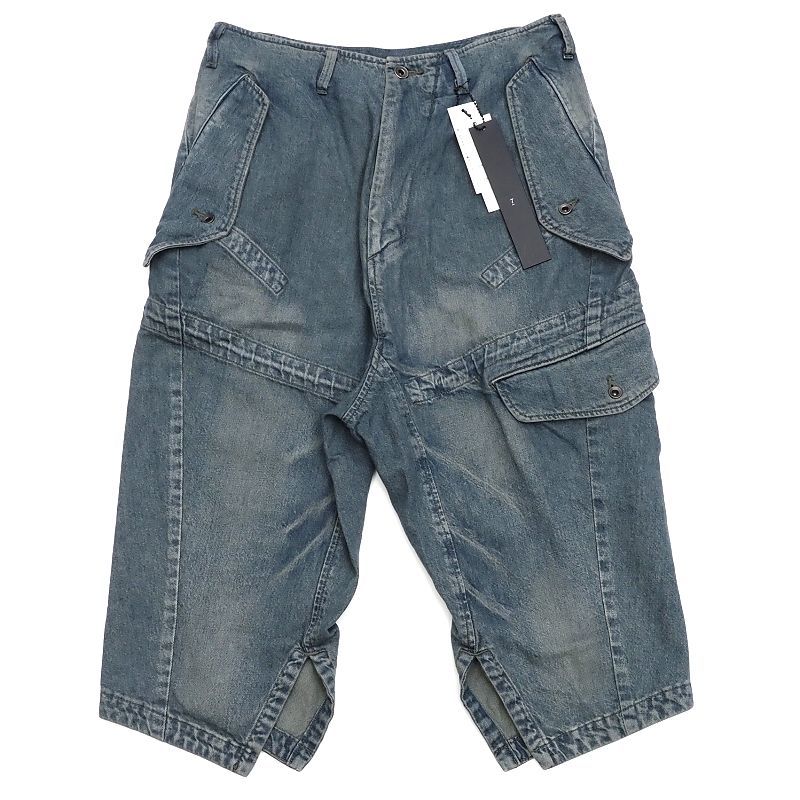 海外花系 A0489S 新品 JULIUS デニム パンツ 【サイズ:1】 インディゴ