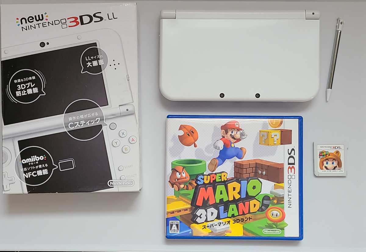 優先配送 Newニンテンドー3DS LL パールホワイト ソフトおまけ付き