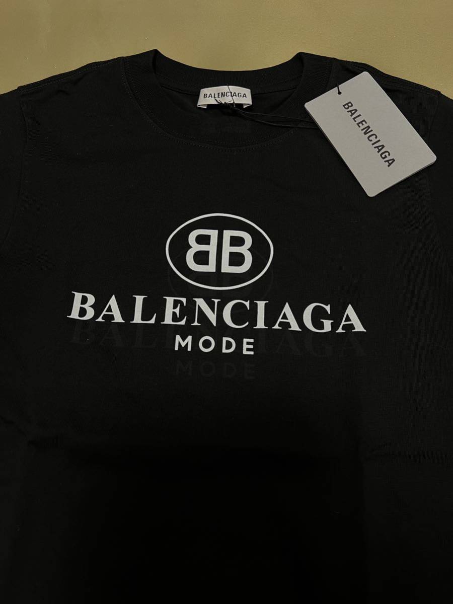 xs バレンシアガ ロゴ 半袖 Tシャツ 黒 ブラック balenciaga | labiela.com