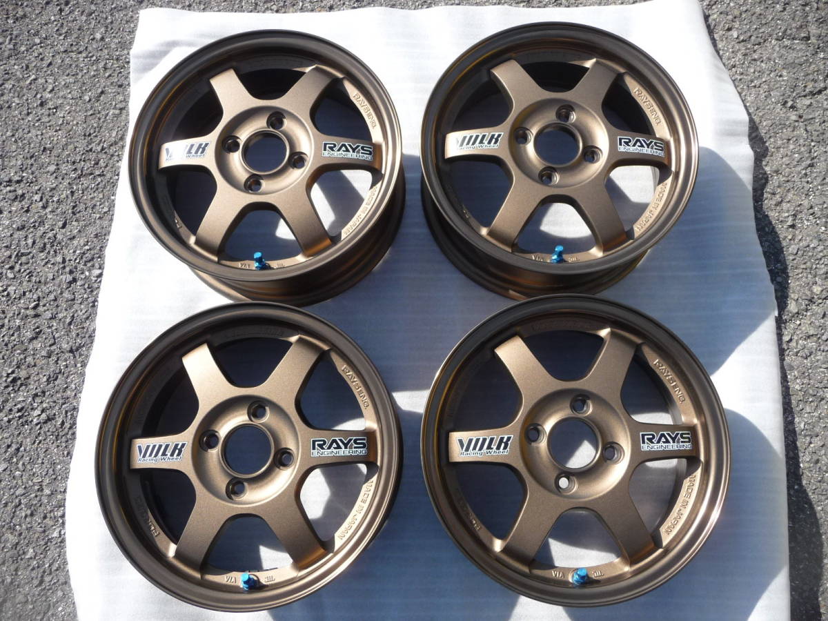 最も 美品 ガリ傷なし RAYS レイズ TE37 14インチ 5J