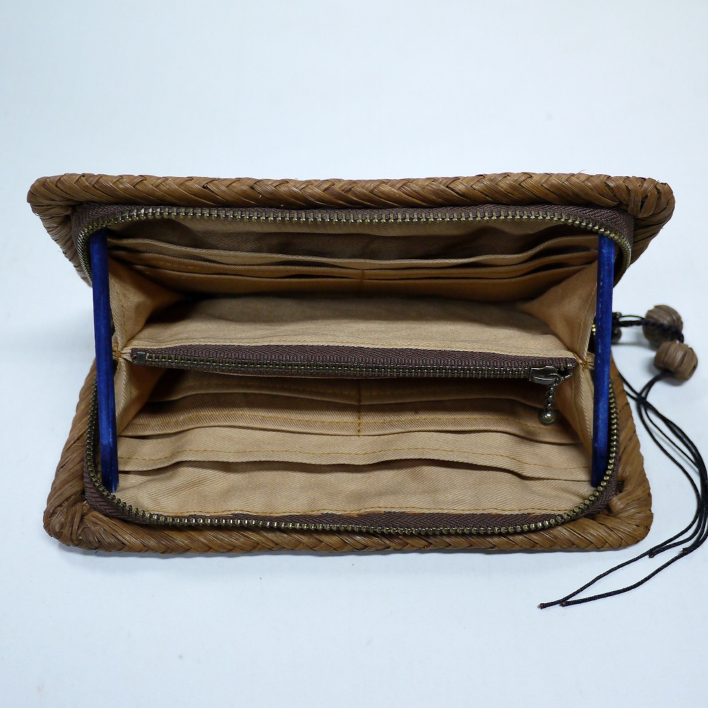 【送料無料】山葡萄 財布 高級天然素材 六角花編み 長財布 バッグ