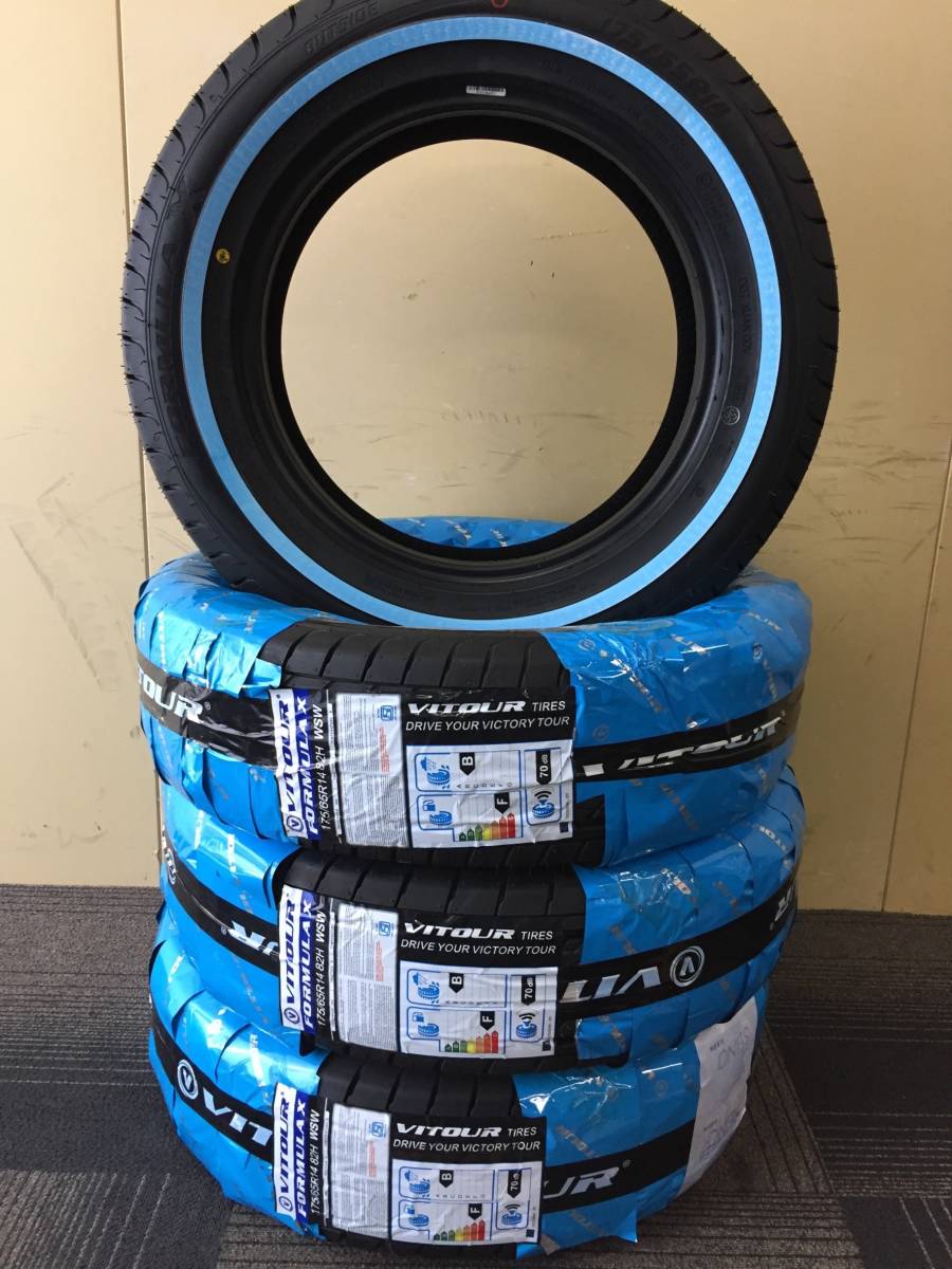一部予約185 70R13 ホワイトリボン 送料無料!13インチ タイヤ 4本