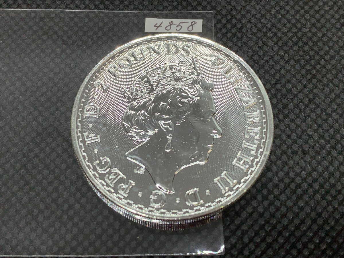 31.1グラム 2023年 (新品) イギリス「ブリタニア」純銀 1オンス 銀貨の画像2