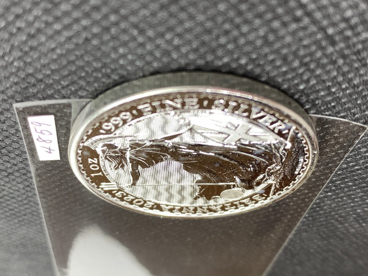 31.1グラム 2023年 (新品) イギリス「ブリタニア」純銀 1オンス 銀貨の画像3
