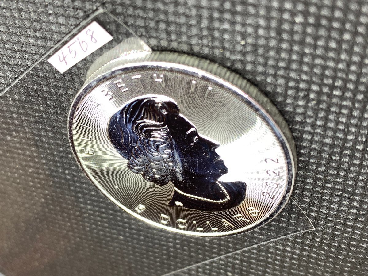 31.1グラム 2022年 (新品) カナダ「メイプルリーフ」純銀 1オンス 銀貨の画像4