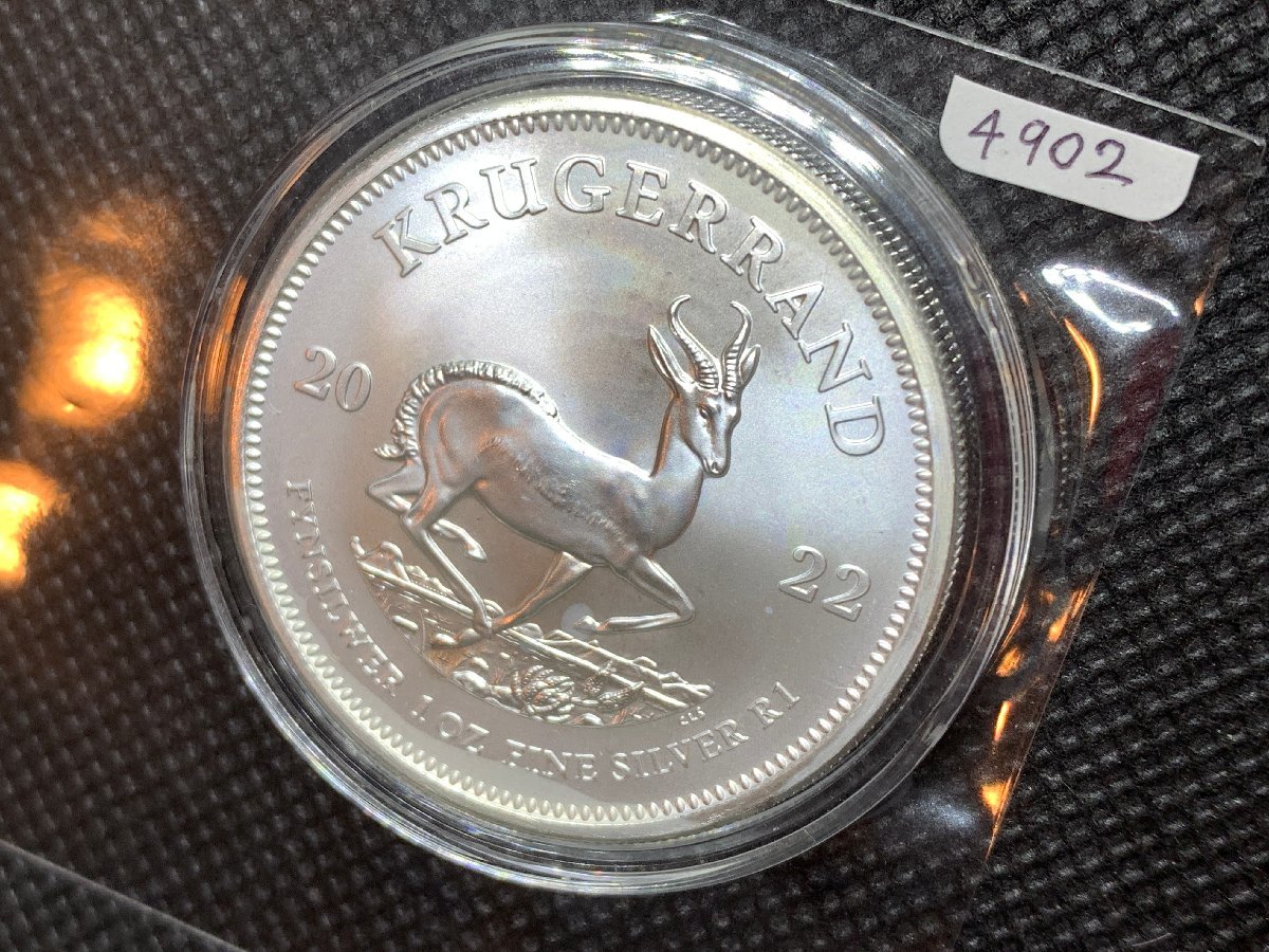 31.1グラム 2022年 (新品) 南アフリカ「クルーガーランド」純銀 1オンス 銀貨の画像3