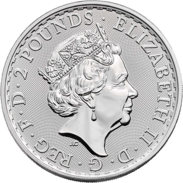 [保証書・カプセル付き] 2023年 (新品) イギリス「ブリタニア」純銀 1オンス 銀貨 (エリザベス2世)の画像2