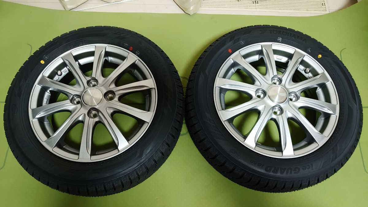 ヨコハマ iG60 155/65R14 4H スタッドレス アルミ 新品 4本セット_画像2