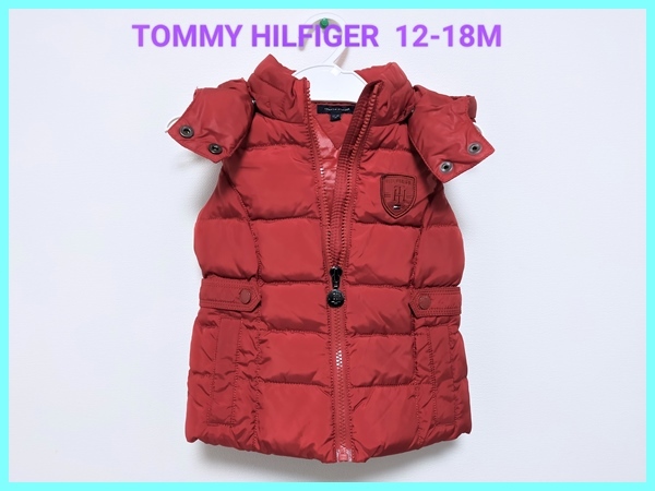  быстрое решение! прекрасный товар ( регистрация название нет )! TOMMY HILFIGER Tommy Hilfiger жилет размер 12-18M (80cm соответствует )