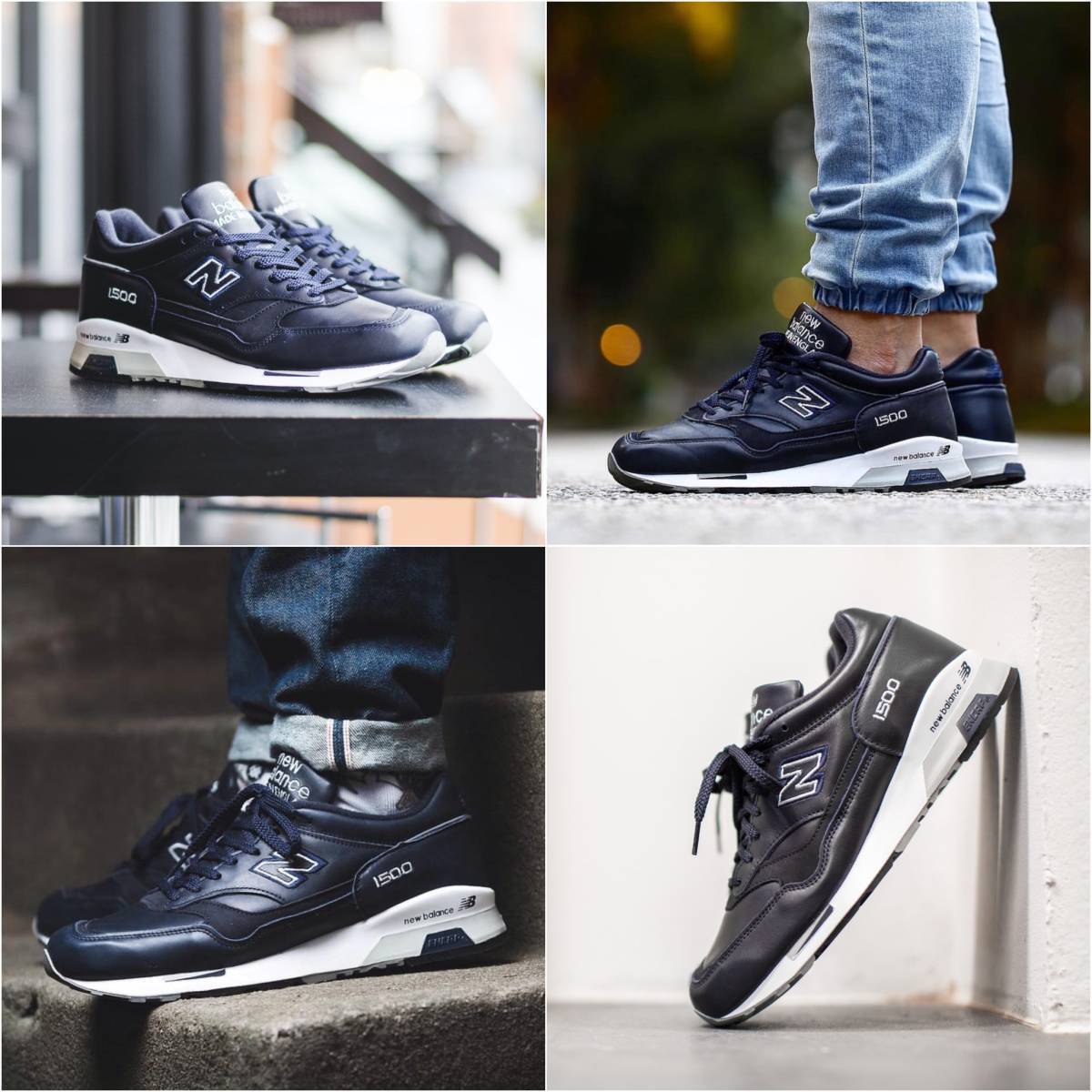 オールレザー 新品 New Balance M1500NAV UK製 US10.5D 28.5cm NAVY