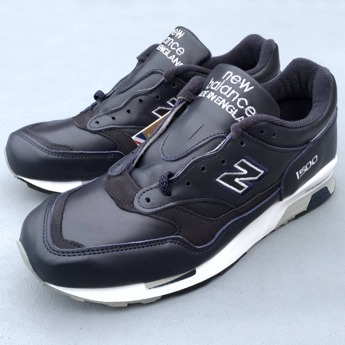 オールレザー 新品 New Balance M1500NAV UK製 US10.5D 28.5cm NAVY
