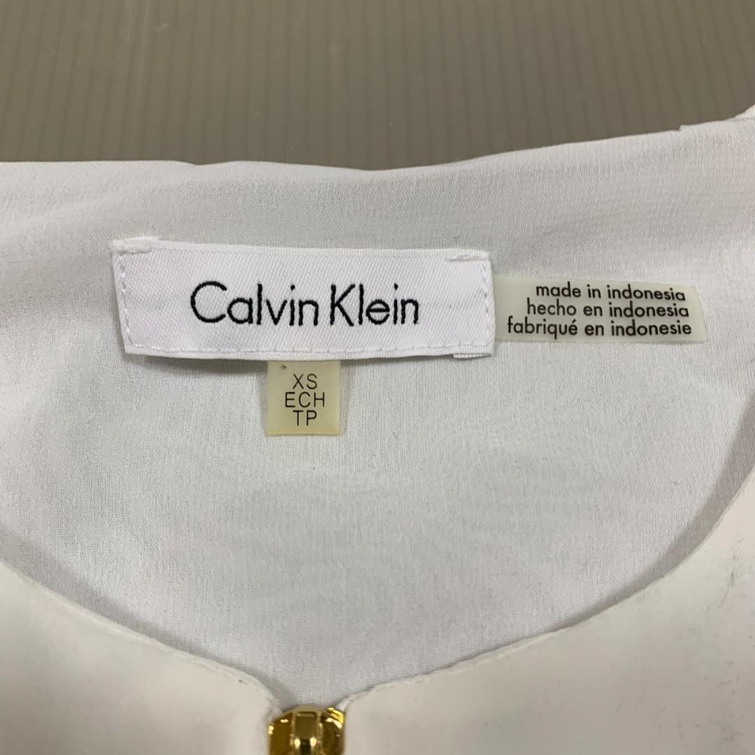 Calvhn Klein カルバンクライン シャツ 肩出し トップス ノースリーブ ホワイト