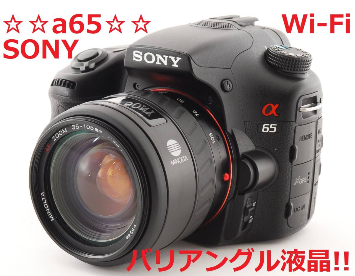 ショット数2457回!!☆WI-FI付き&自撮りもOK!!☆ SONY a65-