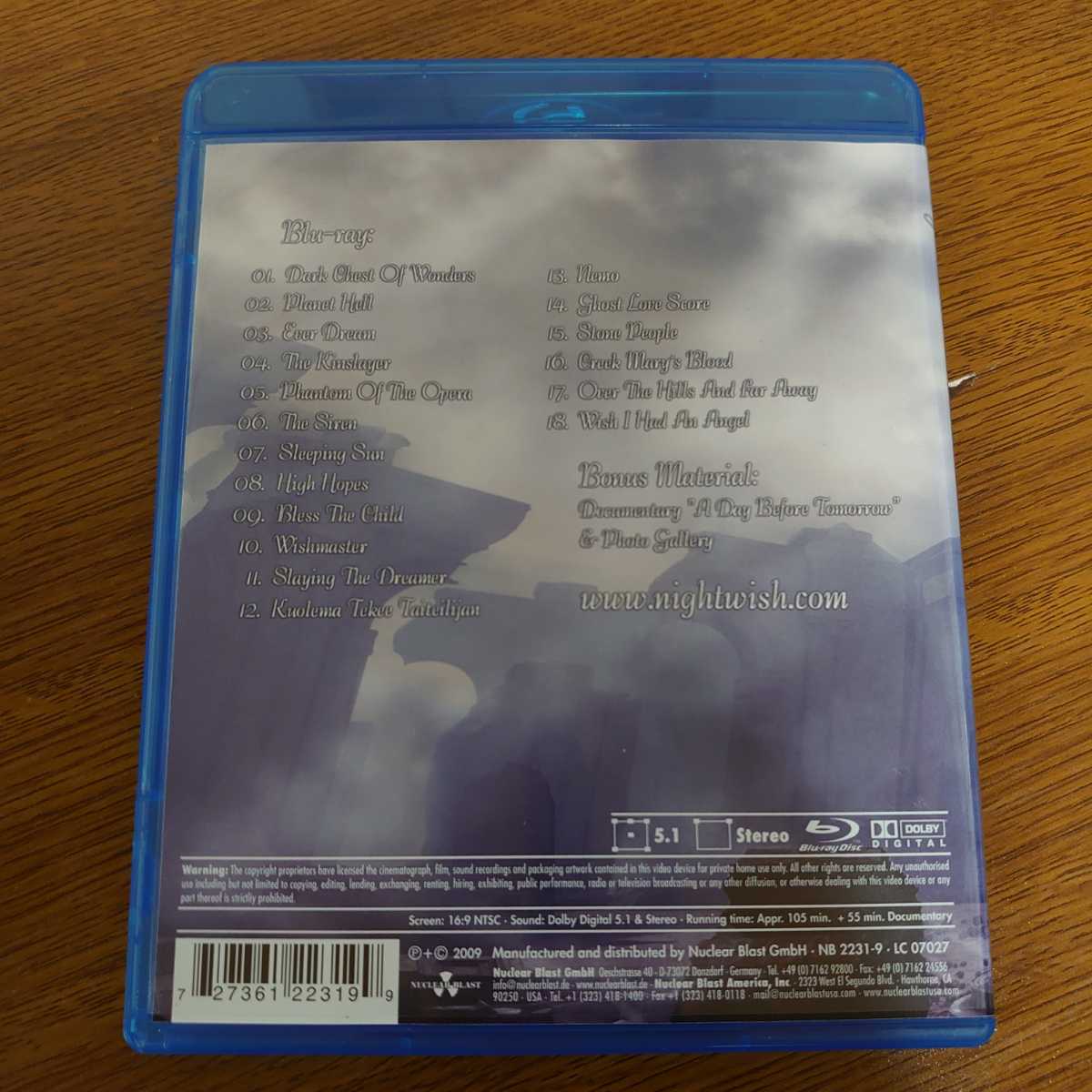 【Blu-ray】Nightwish End Of An Era ナイトウィッシュ エンド・オブ・アン・エラ ブルーレイ_画像2