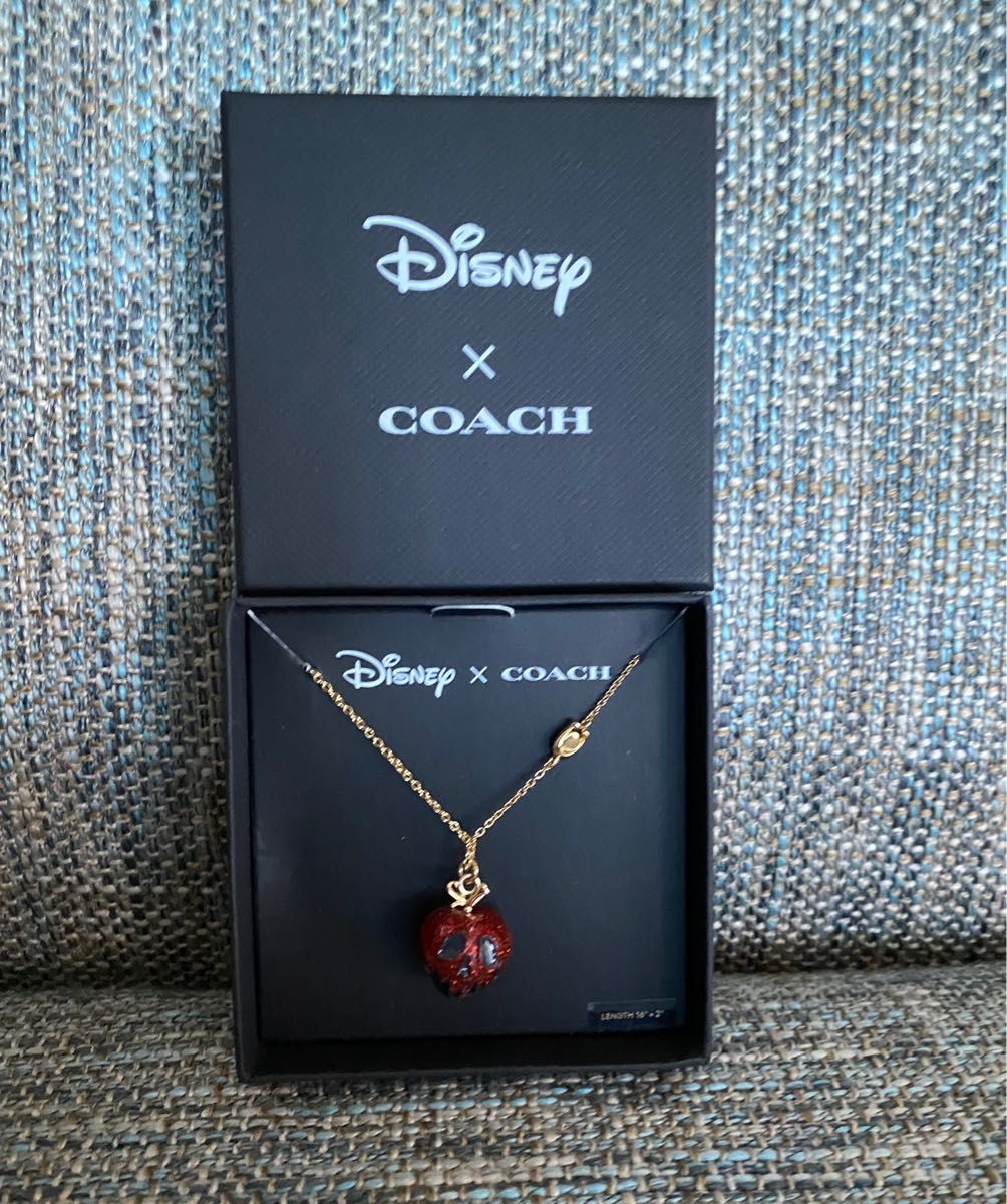 コーチ　ディズニーコラボCOACH  ポイズン アップル ネックレス　DISNEY ヴィランズ コレクション