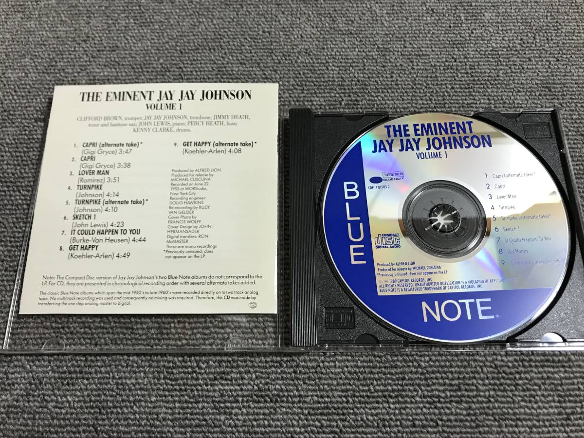 JAY JAY JOHNSON /THE EMINENT JAY JAY JOHNSON■CD■型番:7815052■管理:AZ-0837_画像3