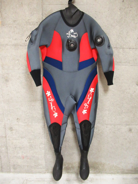 World Dive ワールドダイブ Free ドライスーツ 着丈 約152cm ダイビング 管理5U0126OZの画像1