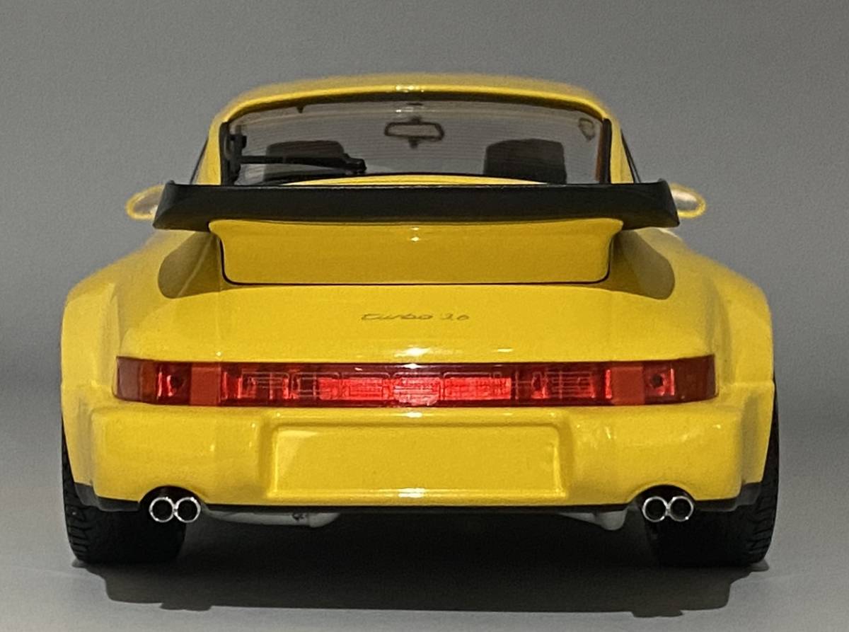 1円〜 お宝放出 Minichamps 1/18 Porsche 911 Turbo 1990 (964) Yellow ◆ Limited Edition 1 of 600 pcs ◆ ミニチャンプス ポルシェ 911 _画像5