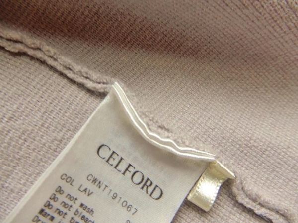 タカシマヤ取扱♪セルフォード CELFORD 大人可愛いゆったりオーバーサイズウエストリボン上質ミラノリブ羽織りガウンコート♪の画像7