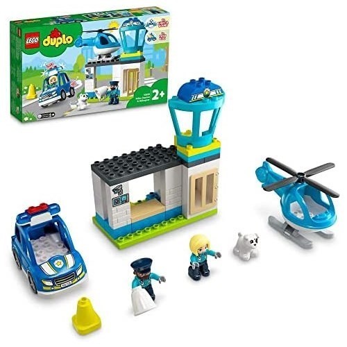 レゴ(LEGO) デュプロ デュプロのまち けいさつしょとヘリコプター 新品 10959 おもちゃ ブロック プレゼント幼児 未使用品 赤ちゃん_画像1