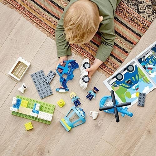 レゴ(LEGO) デュプロ デュプロのまち けいさつしょとヘリコプター 新品 10959 おもちゃ ブロック プレゼント幼児 未使用品 赤ちゃん_画像4