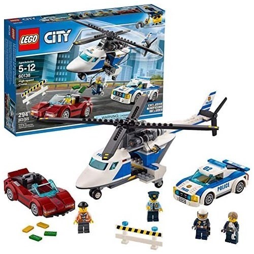 レゴ (LEGO) シティ ポリスヘリコプターとポリスカー 新品 60138 ブロック おもちゃ 男の子 未使用品 車_画像1