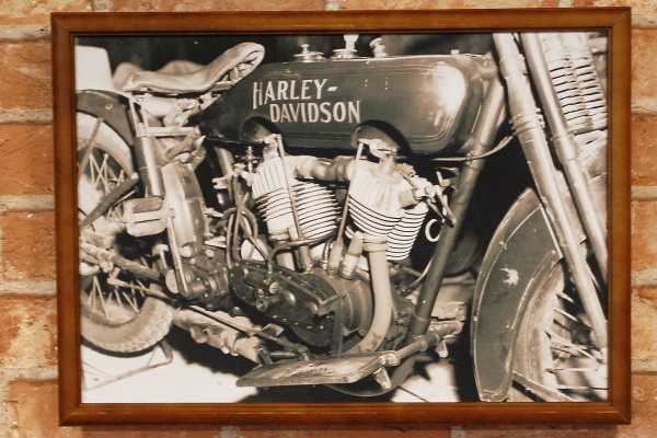  Harley Classic bike reissue poster & B4 frame set * retro FB4078