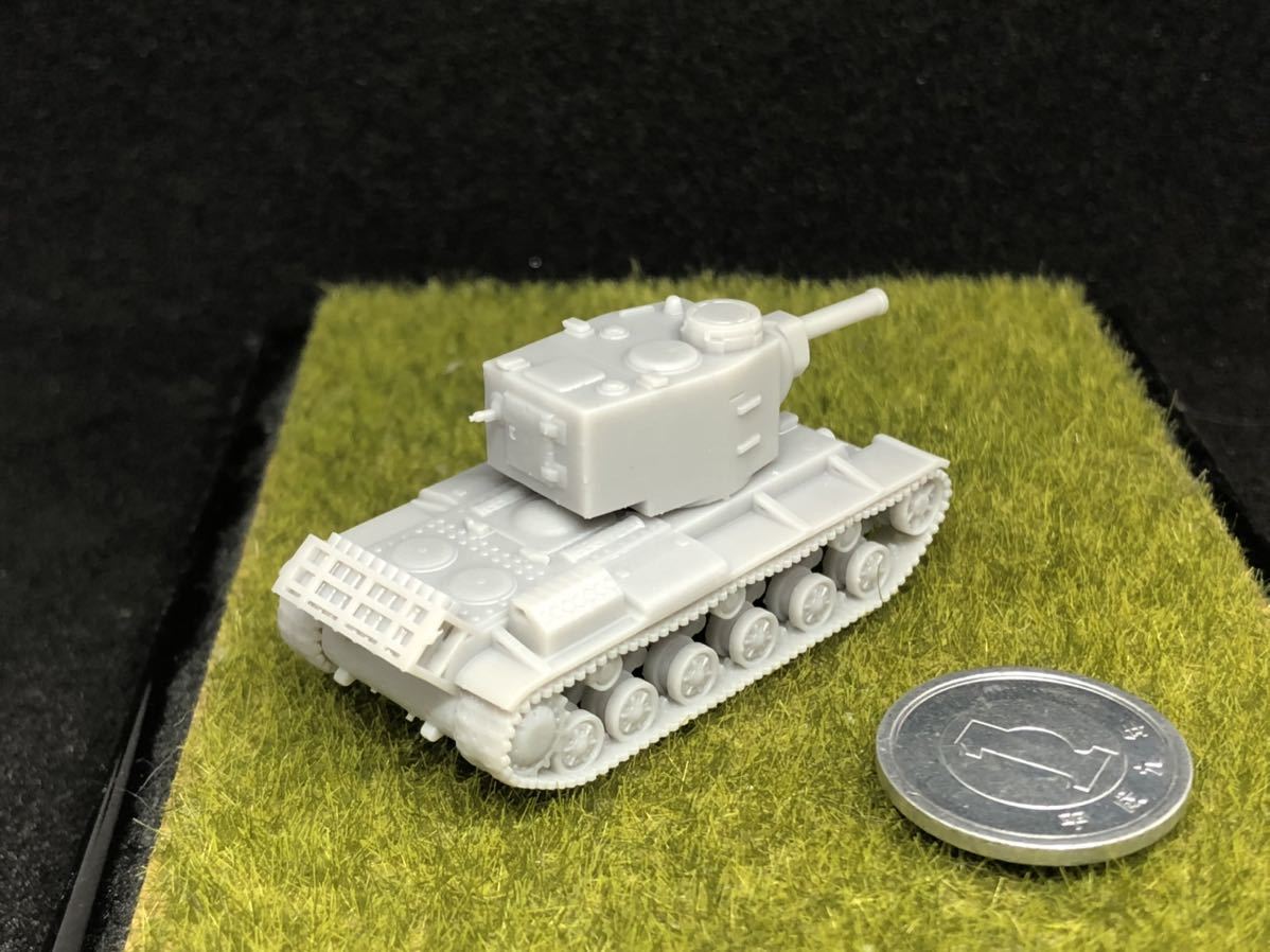 1/144レジンキット　未塗装 WWⅡ KV シリーズ　ドイツ軍　Pz.754(r) KV-2重戦車　鹵獲型　ワールドタンクミュージアム【同梱可能】0818_画像9