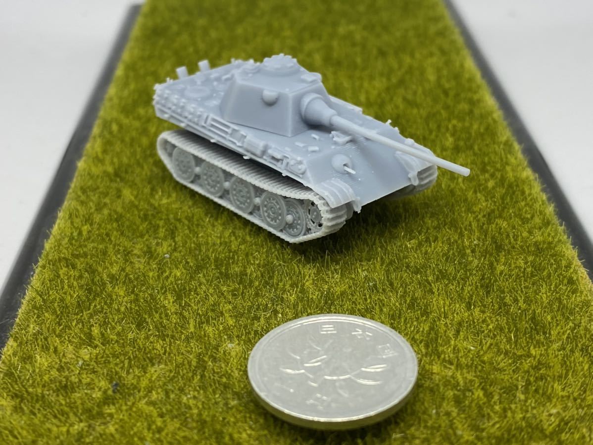 1/144レジンキット　未塗装 WWⅡ ドイツ軍　V号戦車パンターF型中戦車　鋼鉄転輪　ワールドタンクミュージアム【同梱可能】0529_画像3