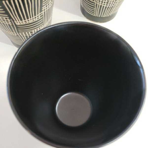 日本製 波佐見焼 くらわんかカップ3点セット 陶器 大きめ陶器のコップ 湯飲み茶碗 の画像3